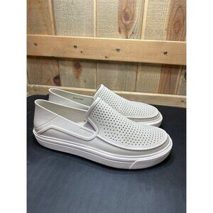 Womens Size 10 Crocs LiteRide Slip-On Shoes Grey Perforated Comfort Lightweight